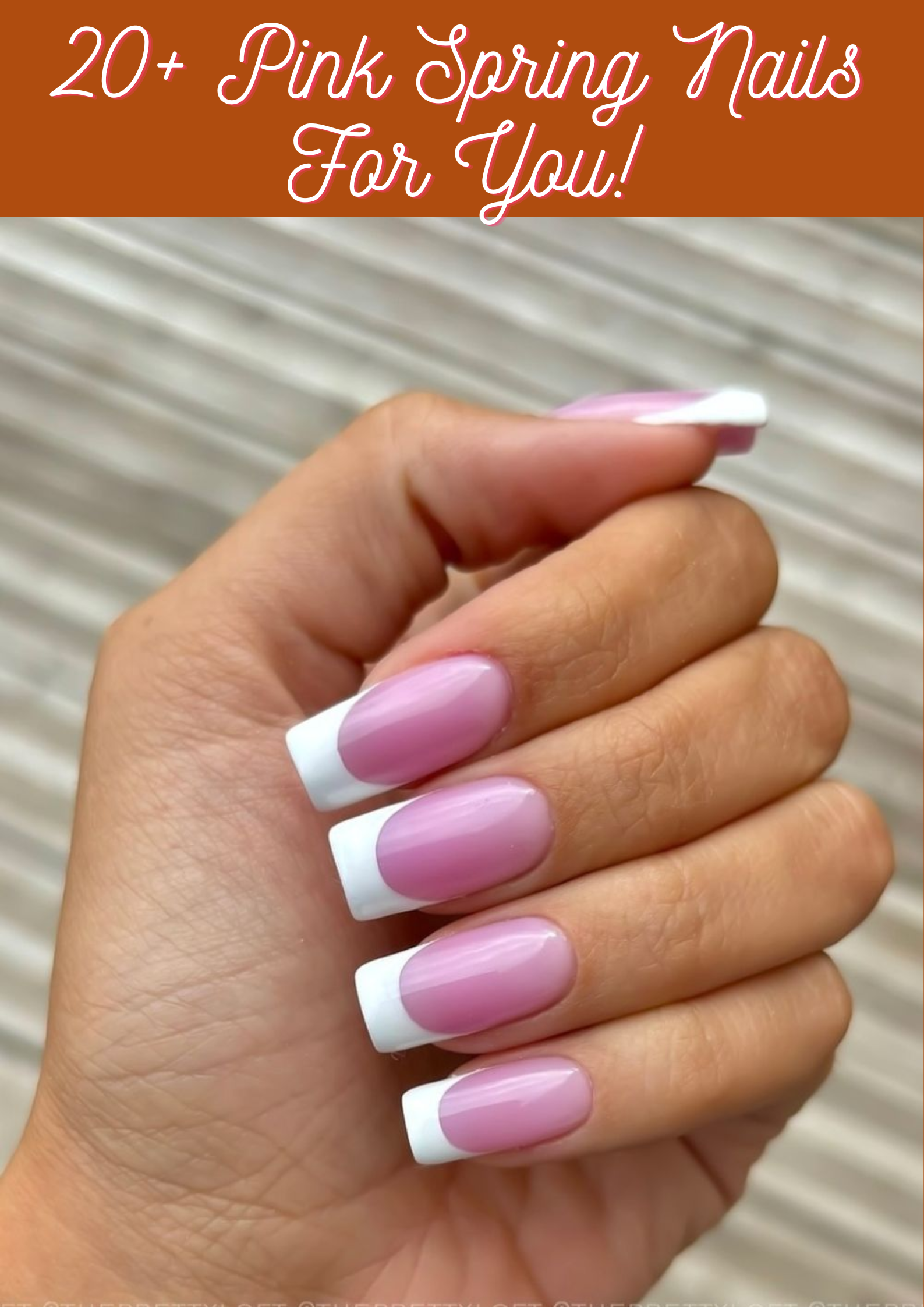 Pink Spring Nails