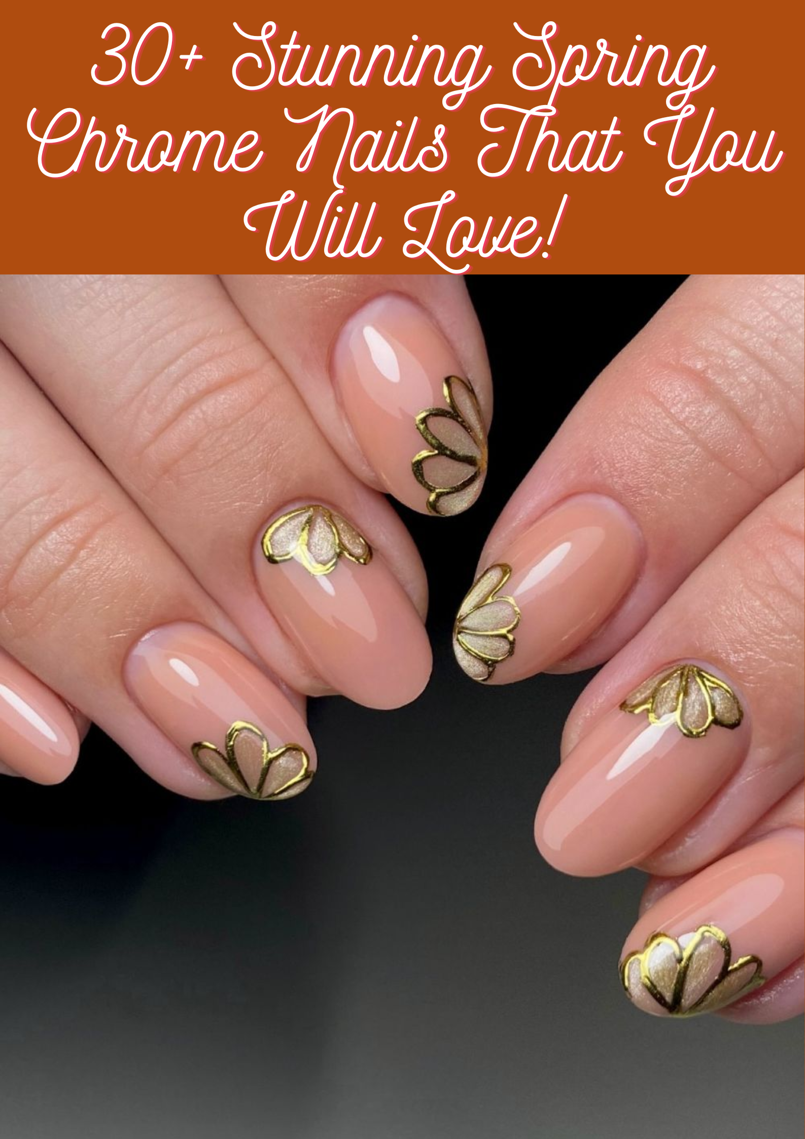 Spring Chrome Nails