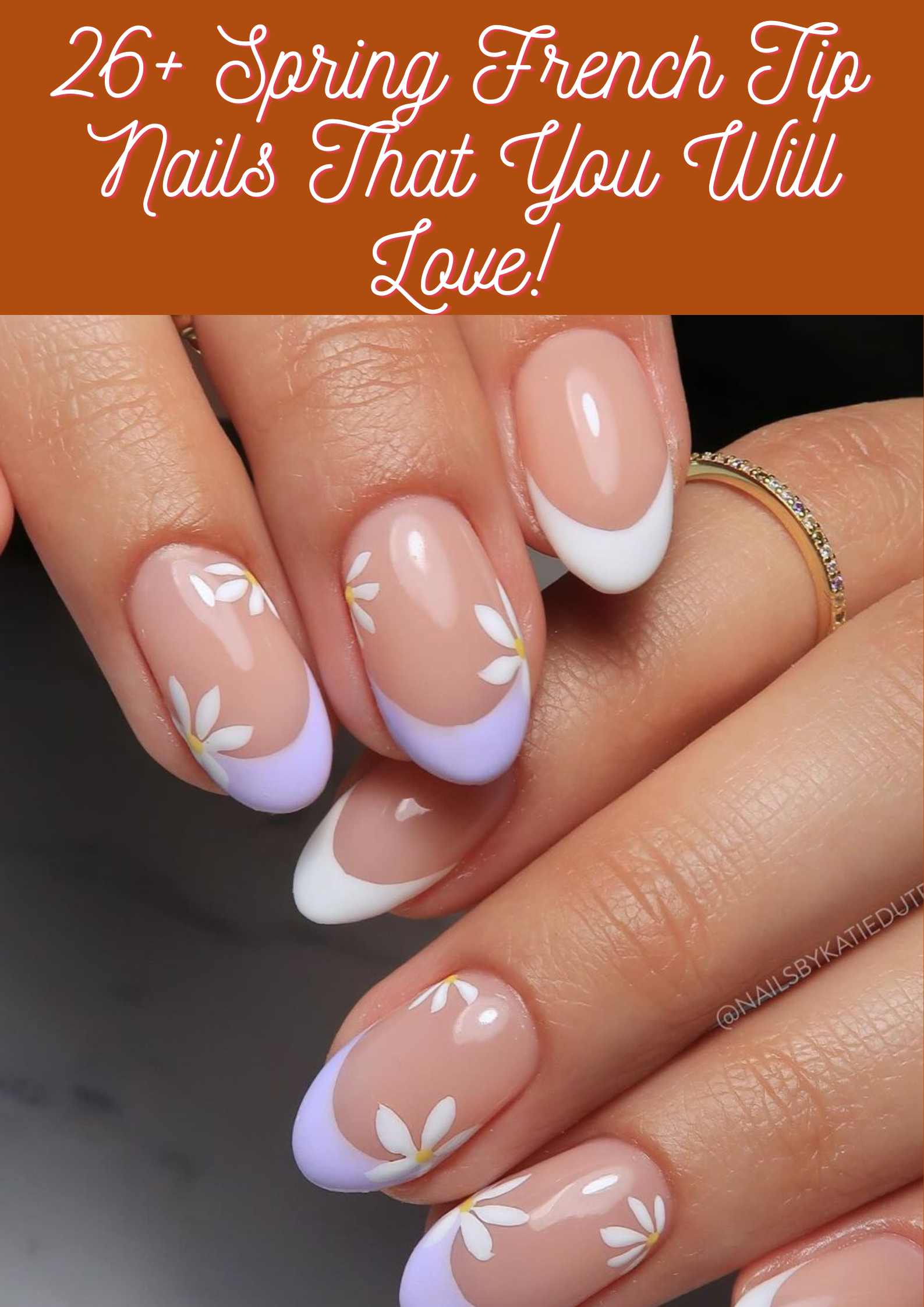 Spring French Tip Nails