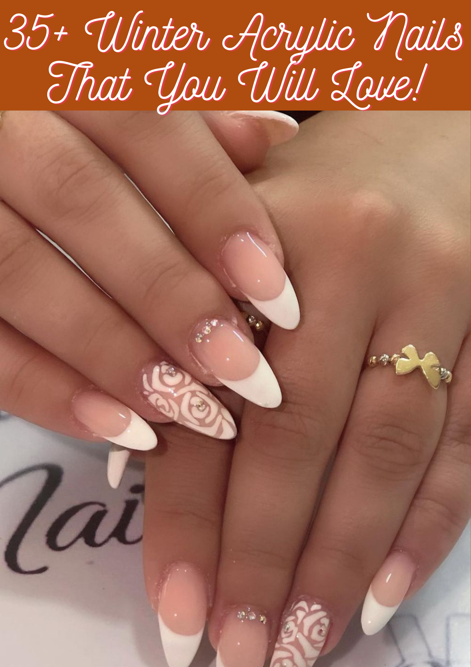 Winter Acrylic Nails