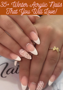 Winter Acrylic Nails
