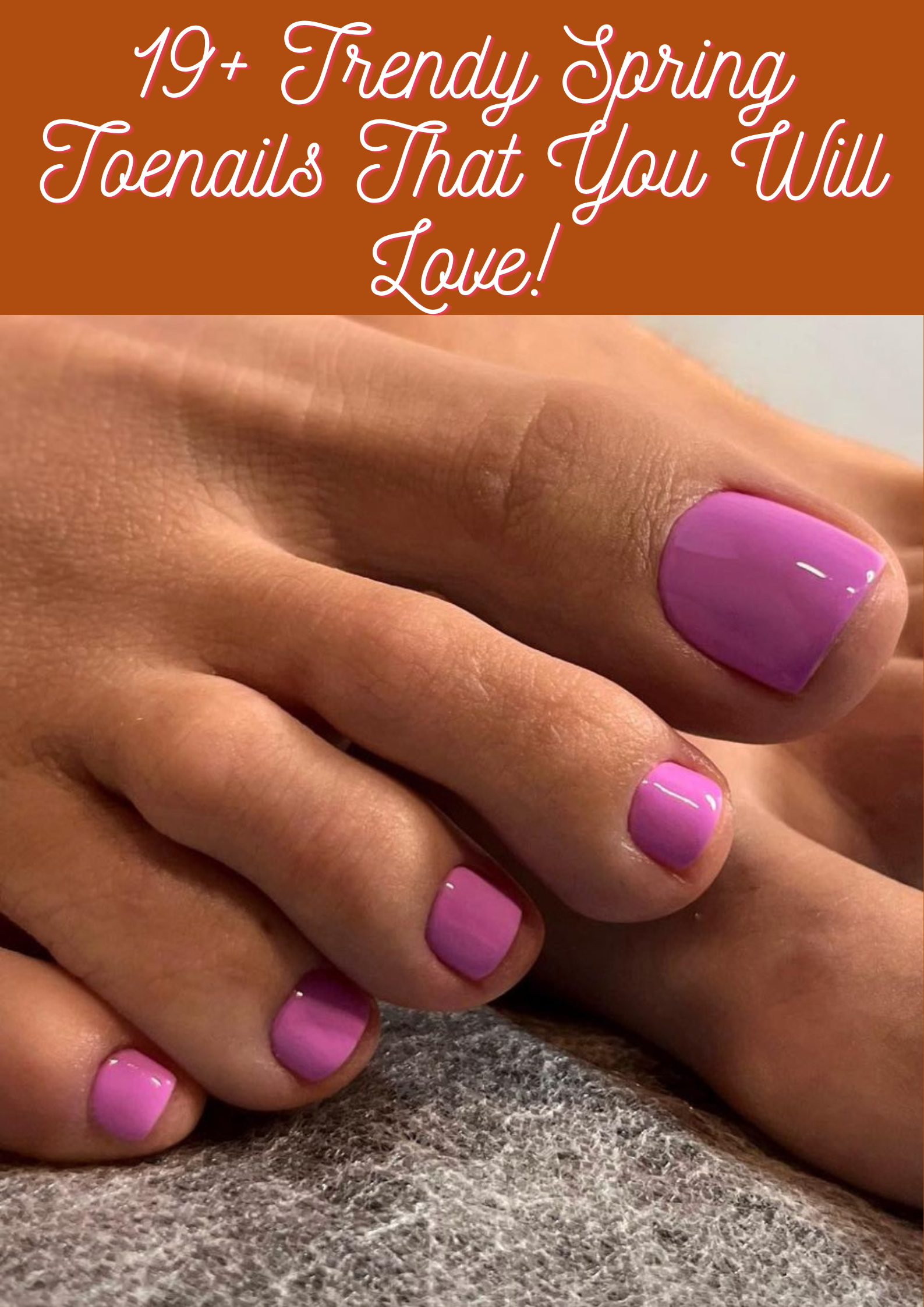 Trendy Spring Toenails