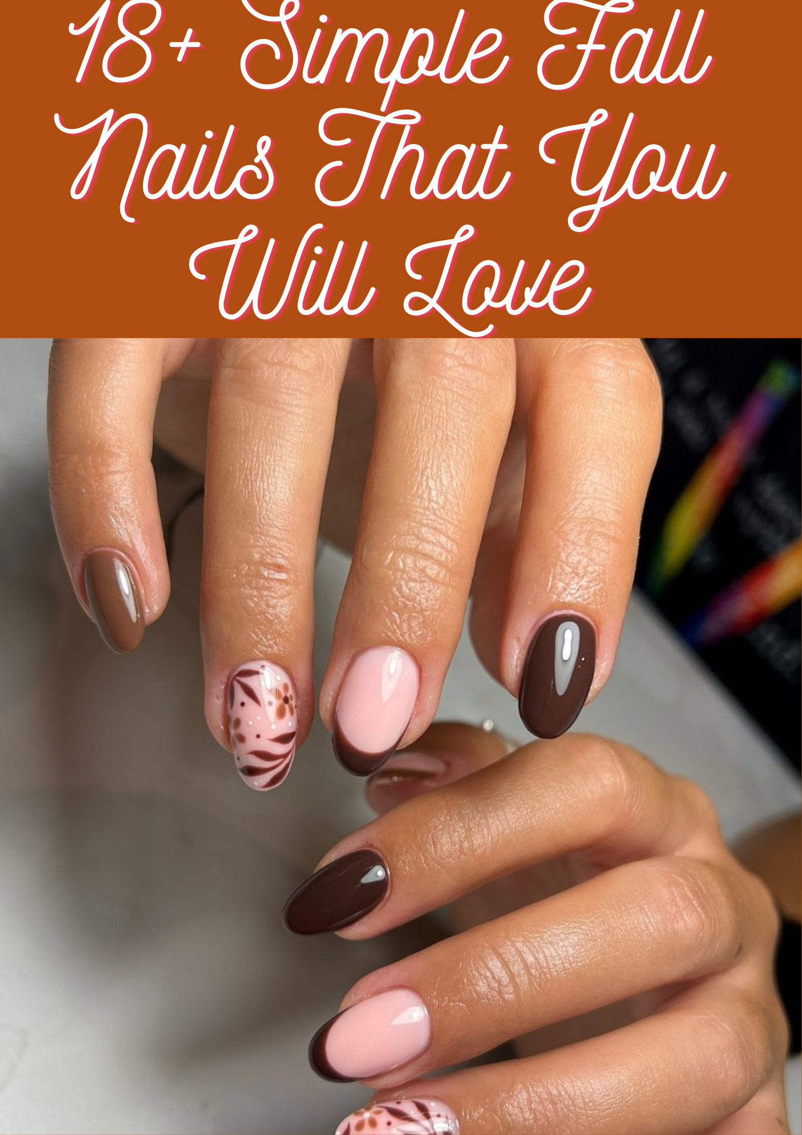 Simple Fall Nails