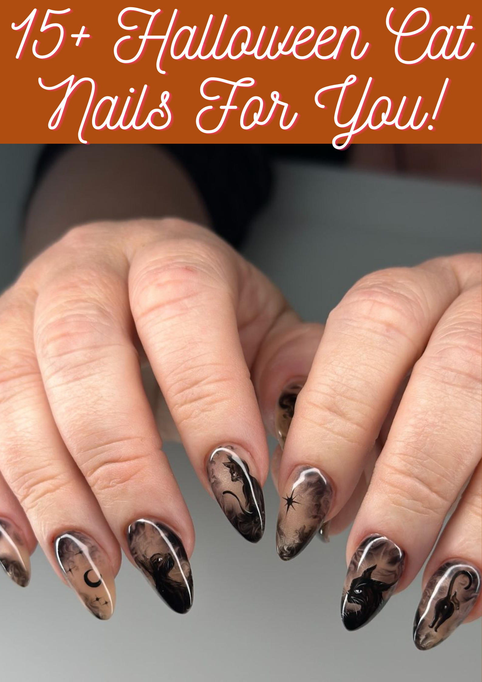 Halloween Cat Nails