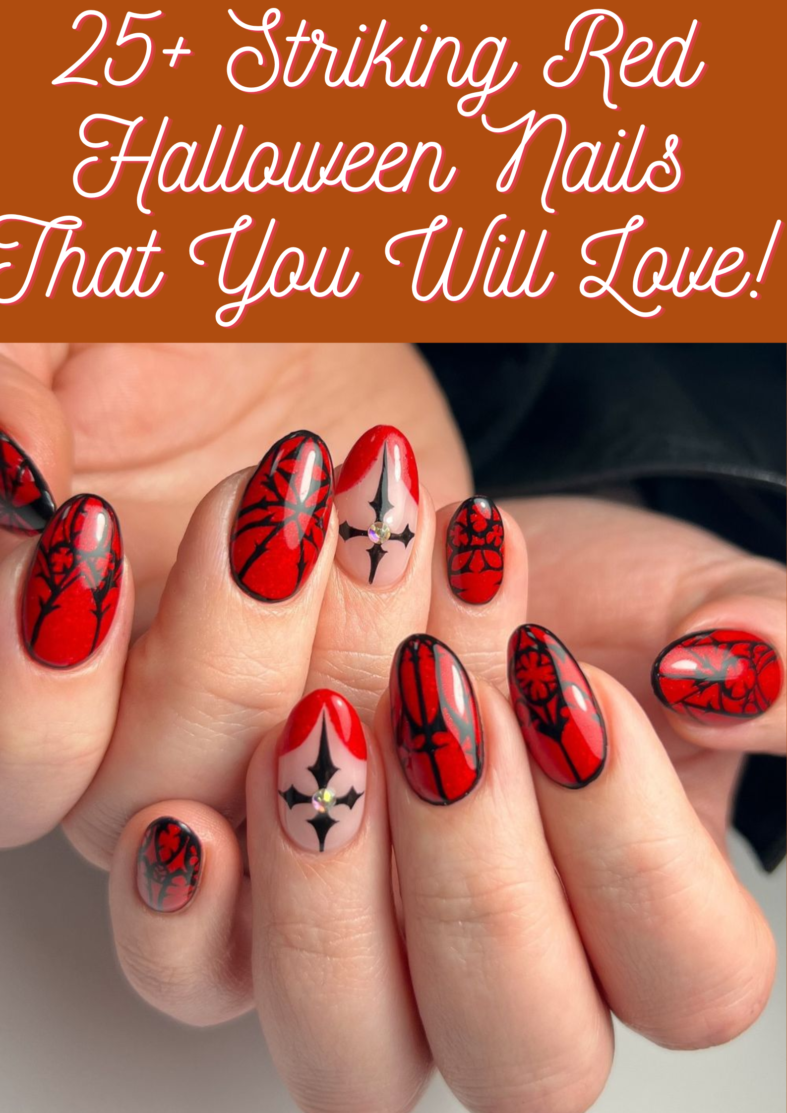 Red Halloween Nails
