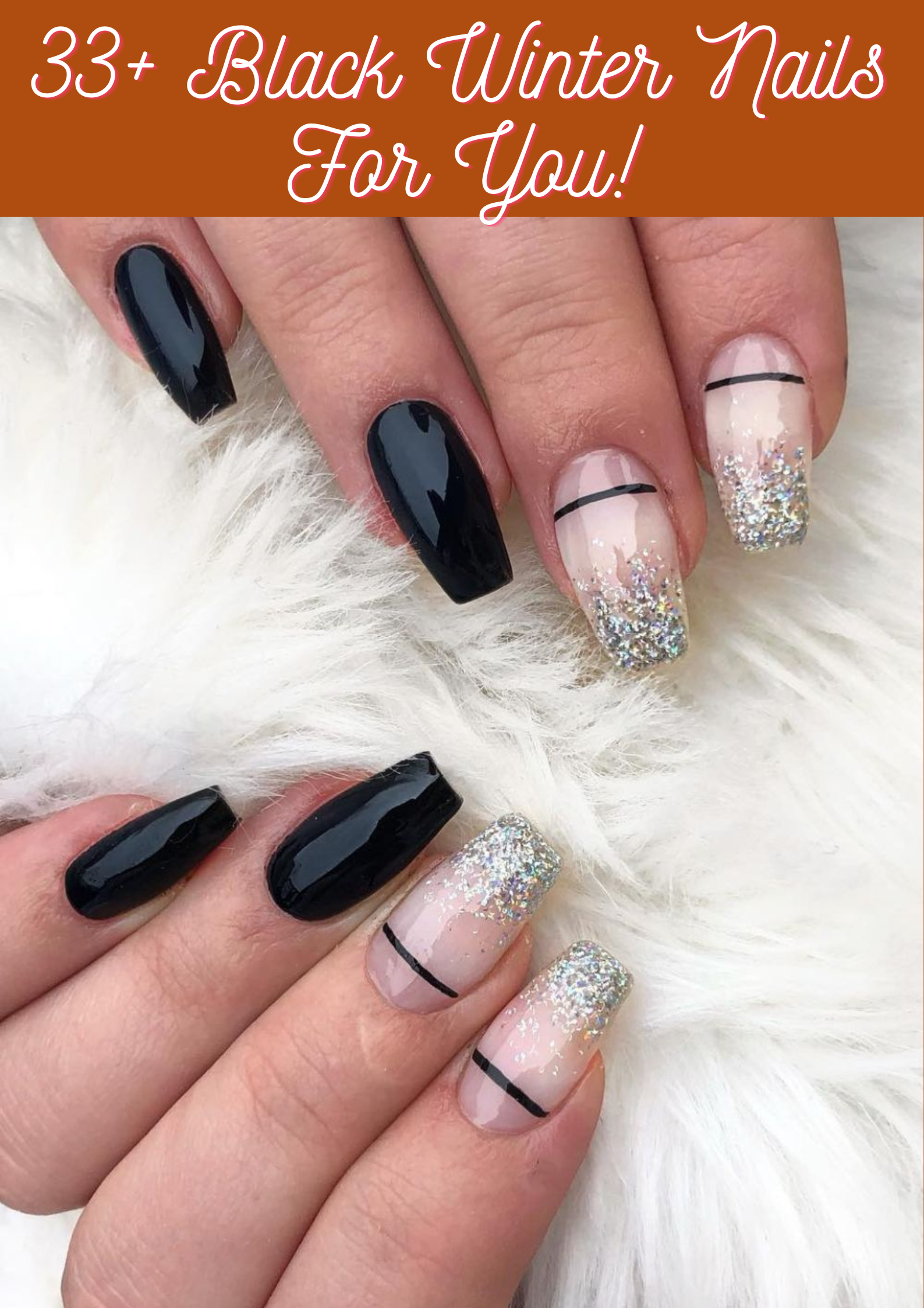 Black Winter Nails