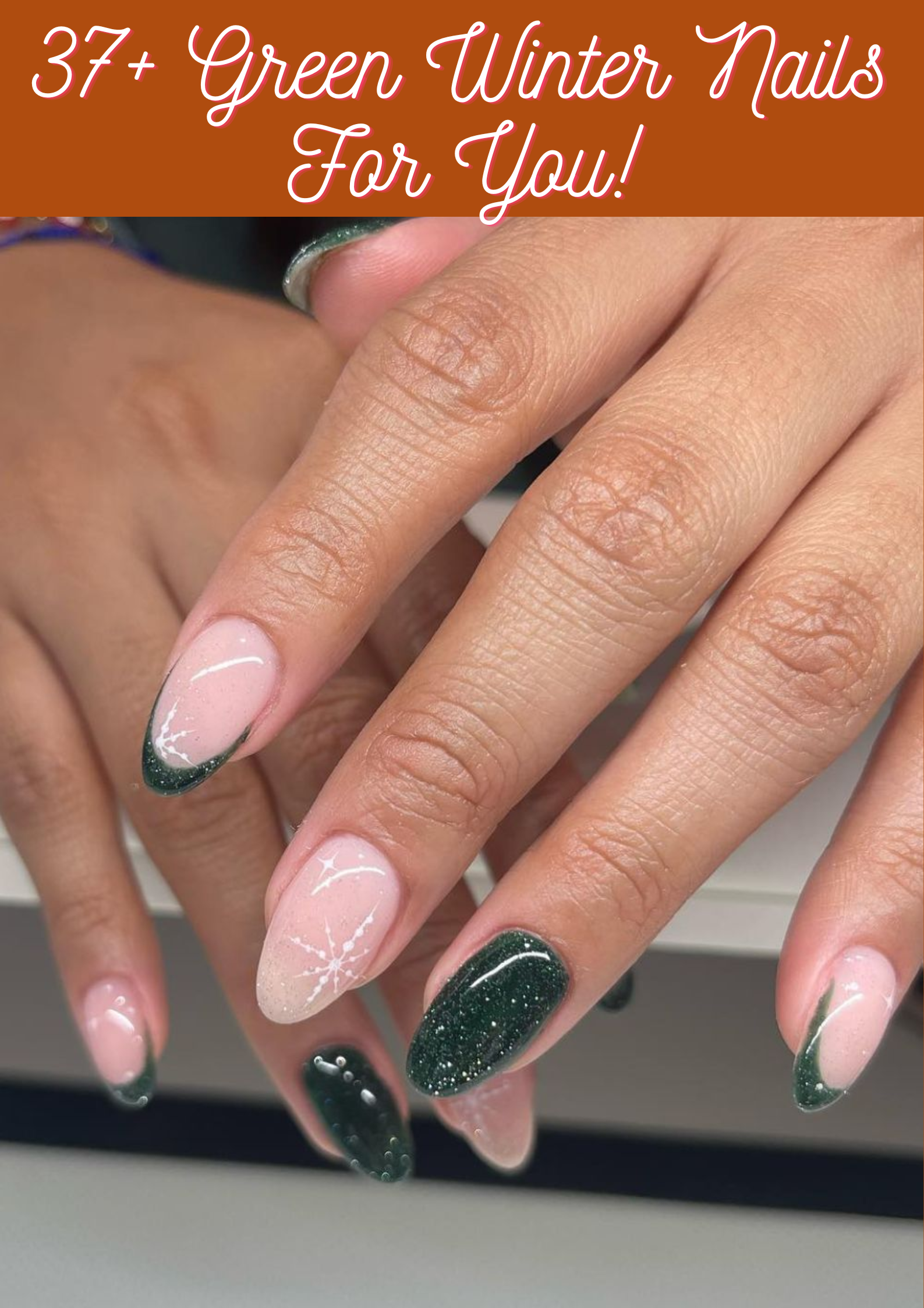 Green Winter Nails