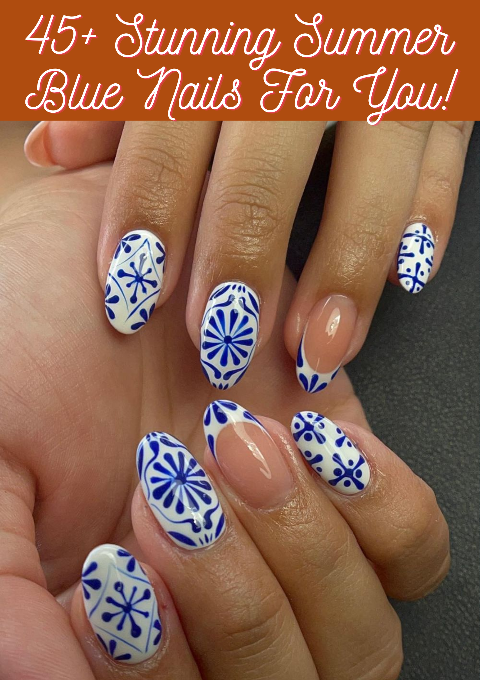 Summer Blue Nails