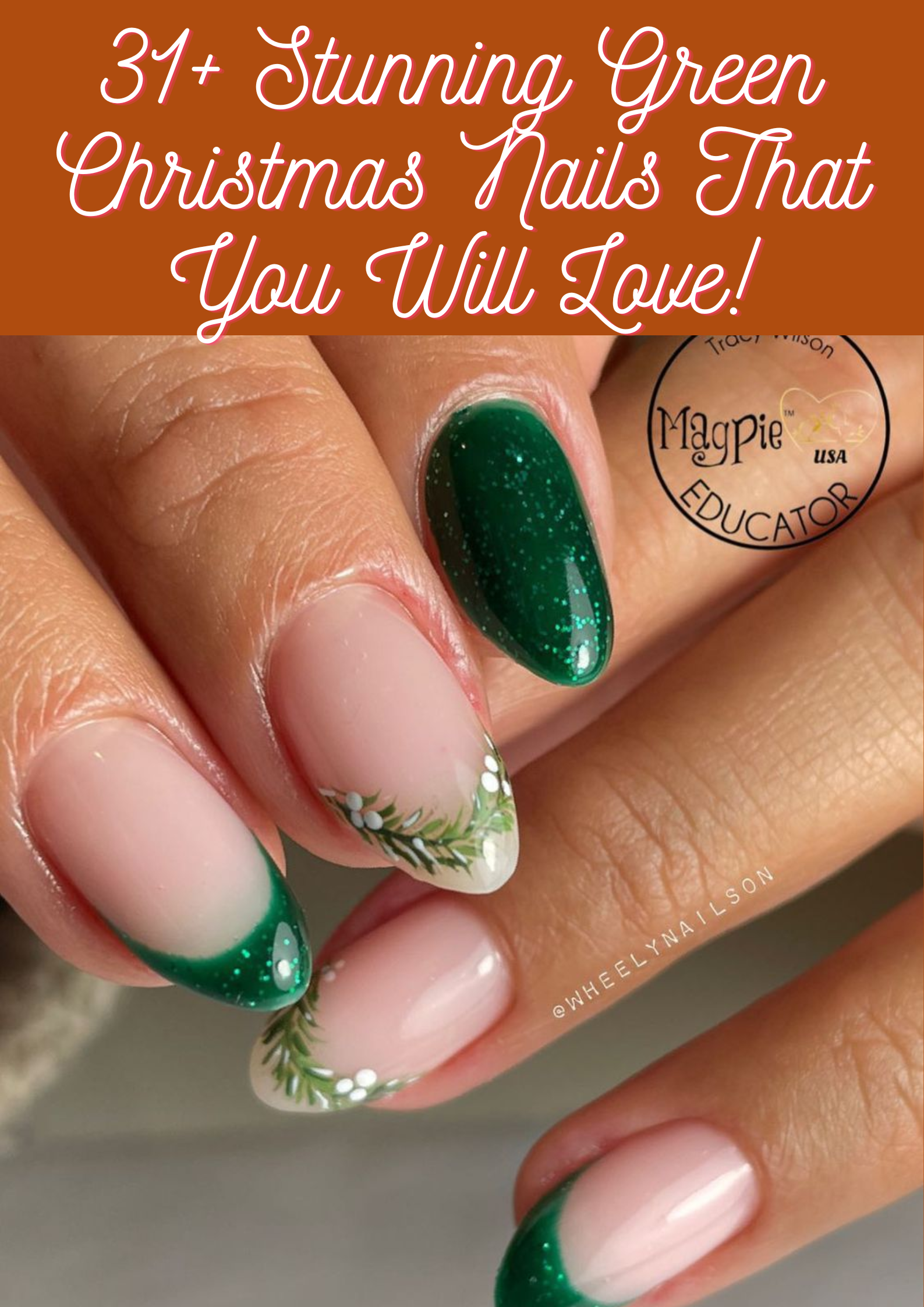 Green Christmas Nails