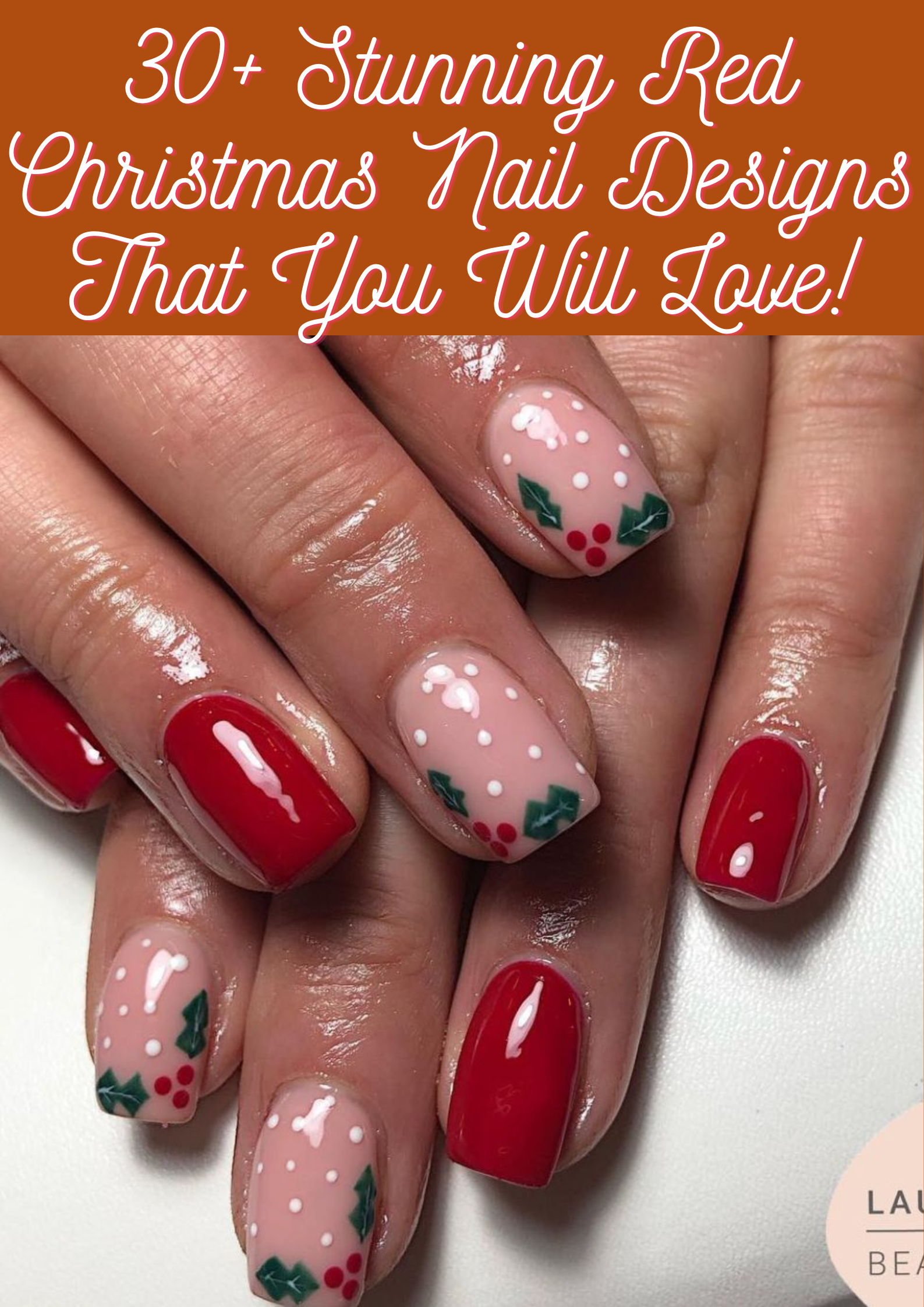 Red Christmas Nail Designs