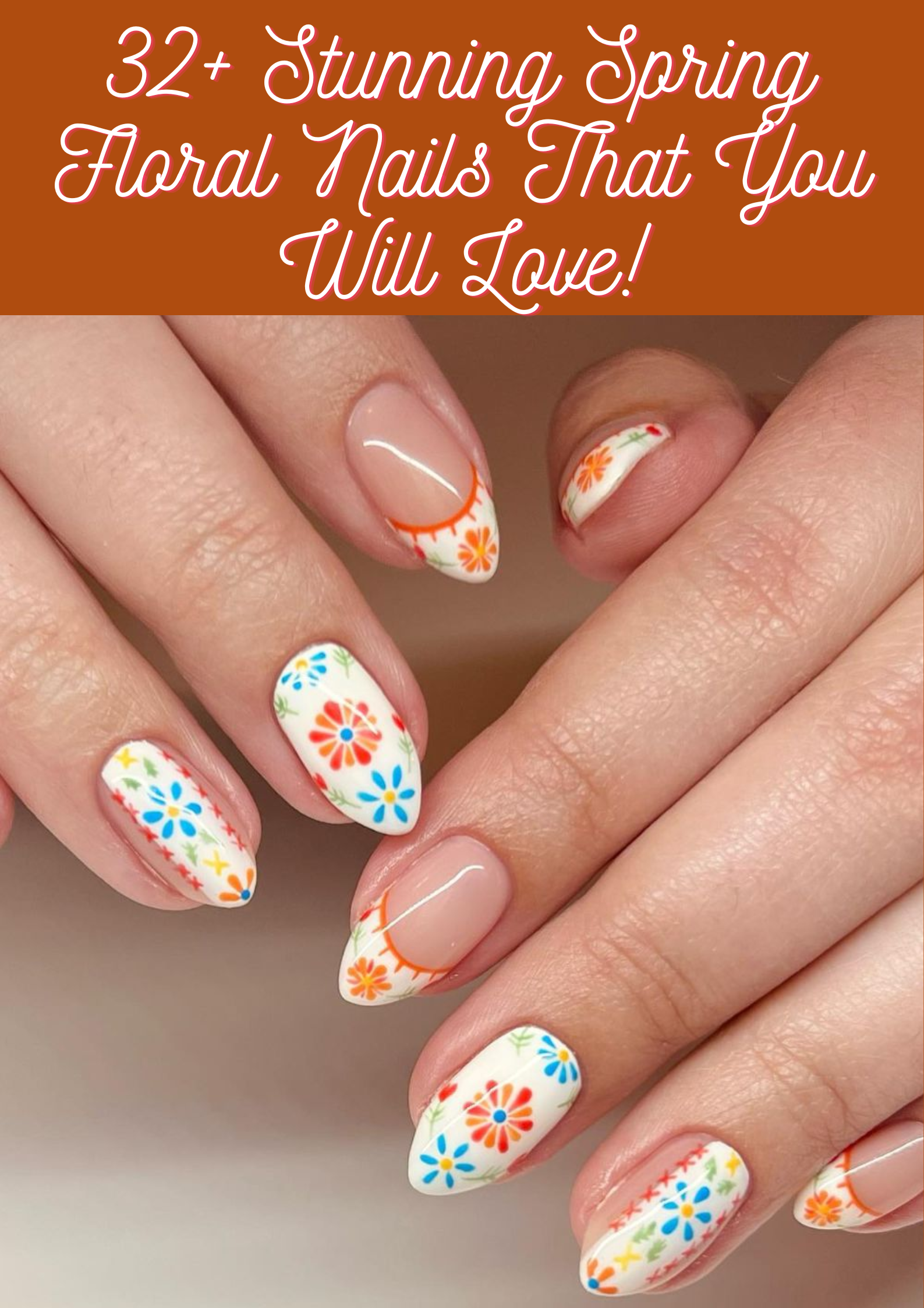 Spring Floral Nails
