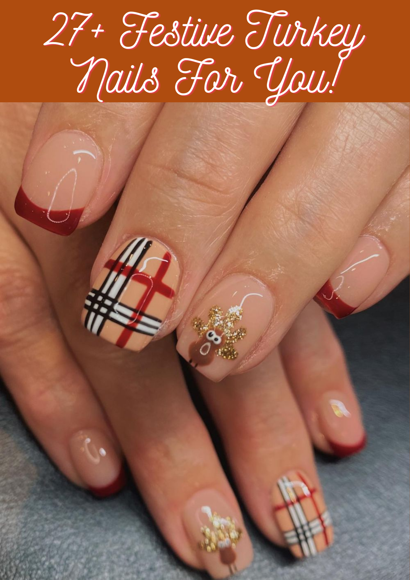 Festive Turkey Nails