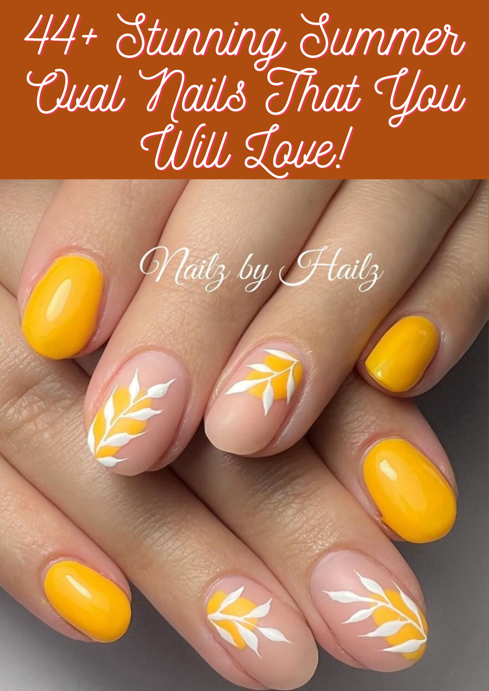 Summer Oval Nails