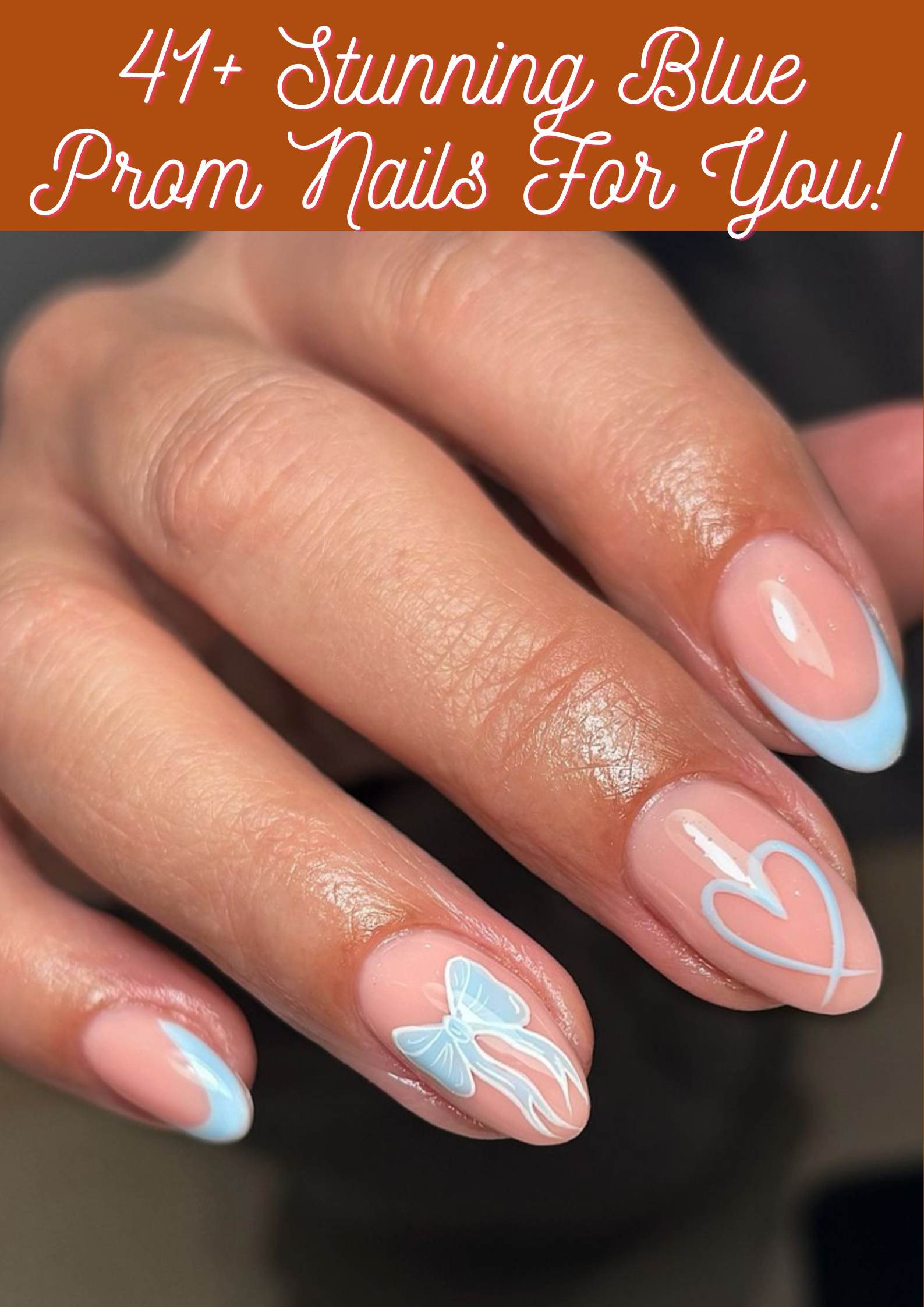 Blue Prom Nails