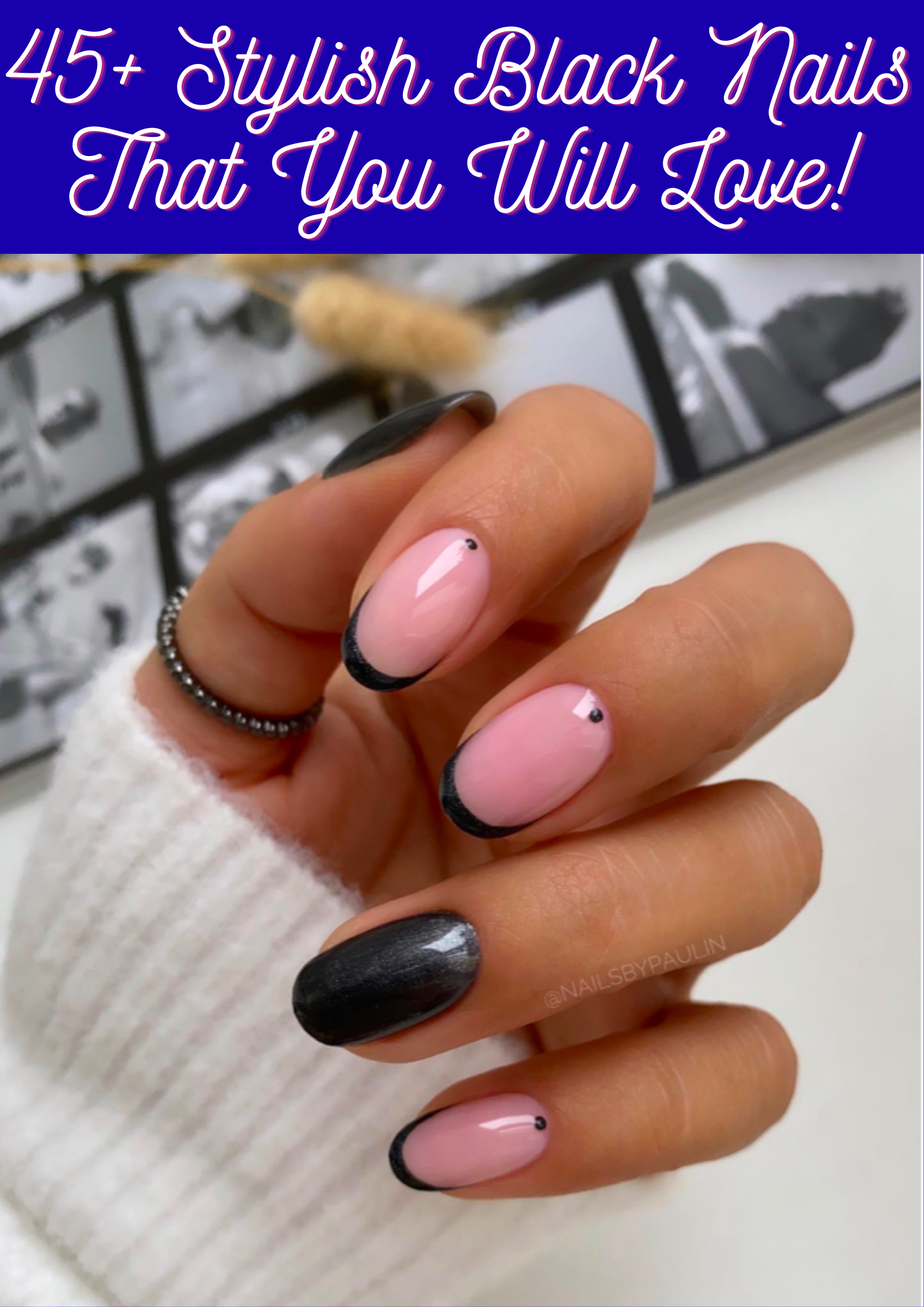 Stylish Black Nails