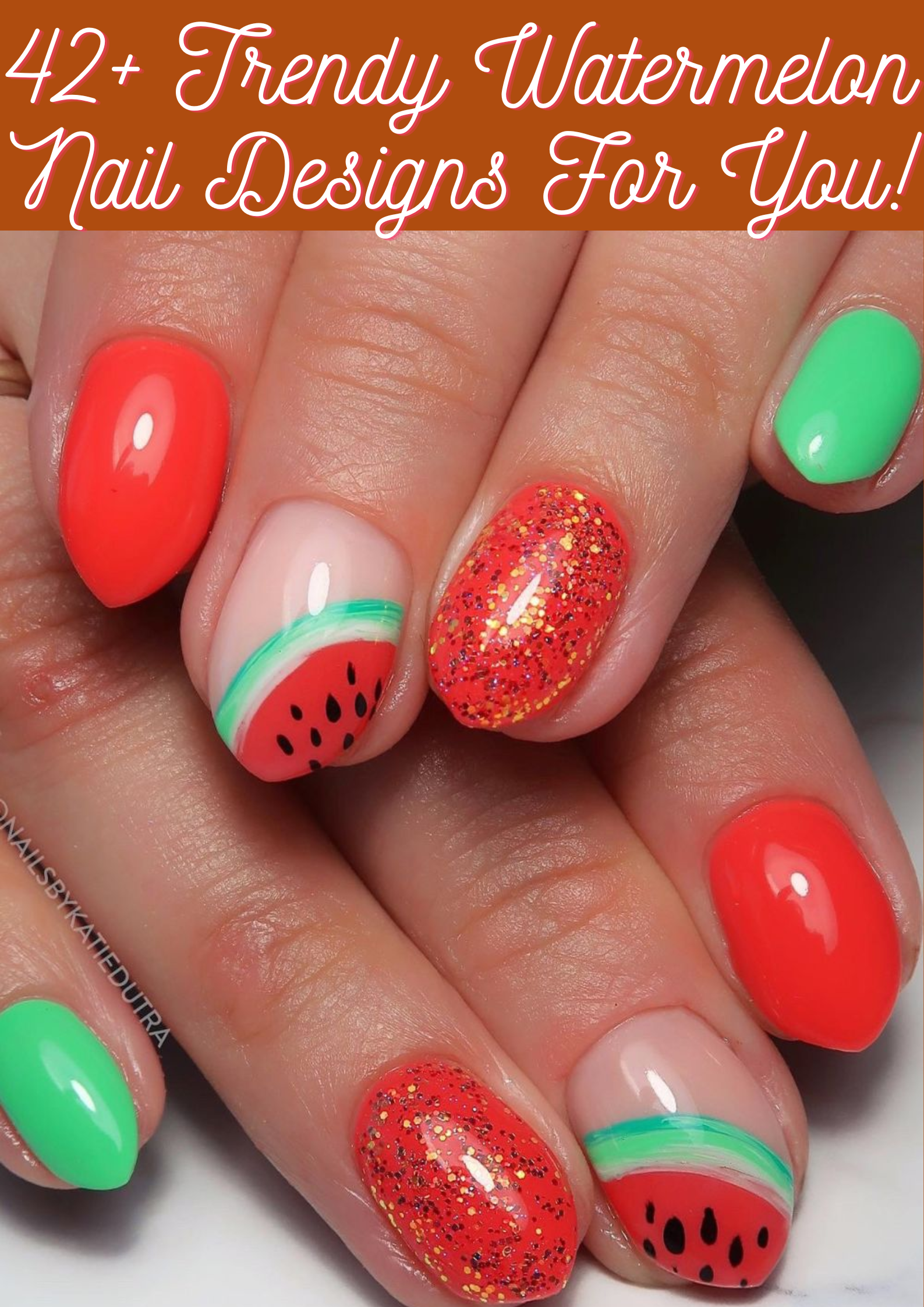 Watermelon Nail Designs