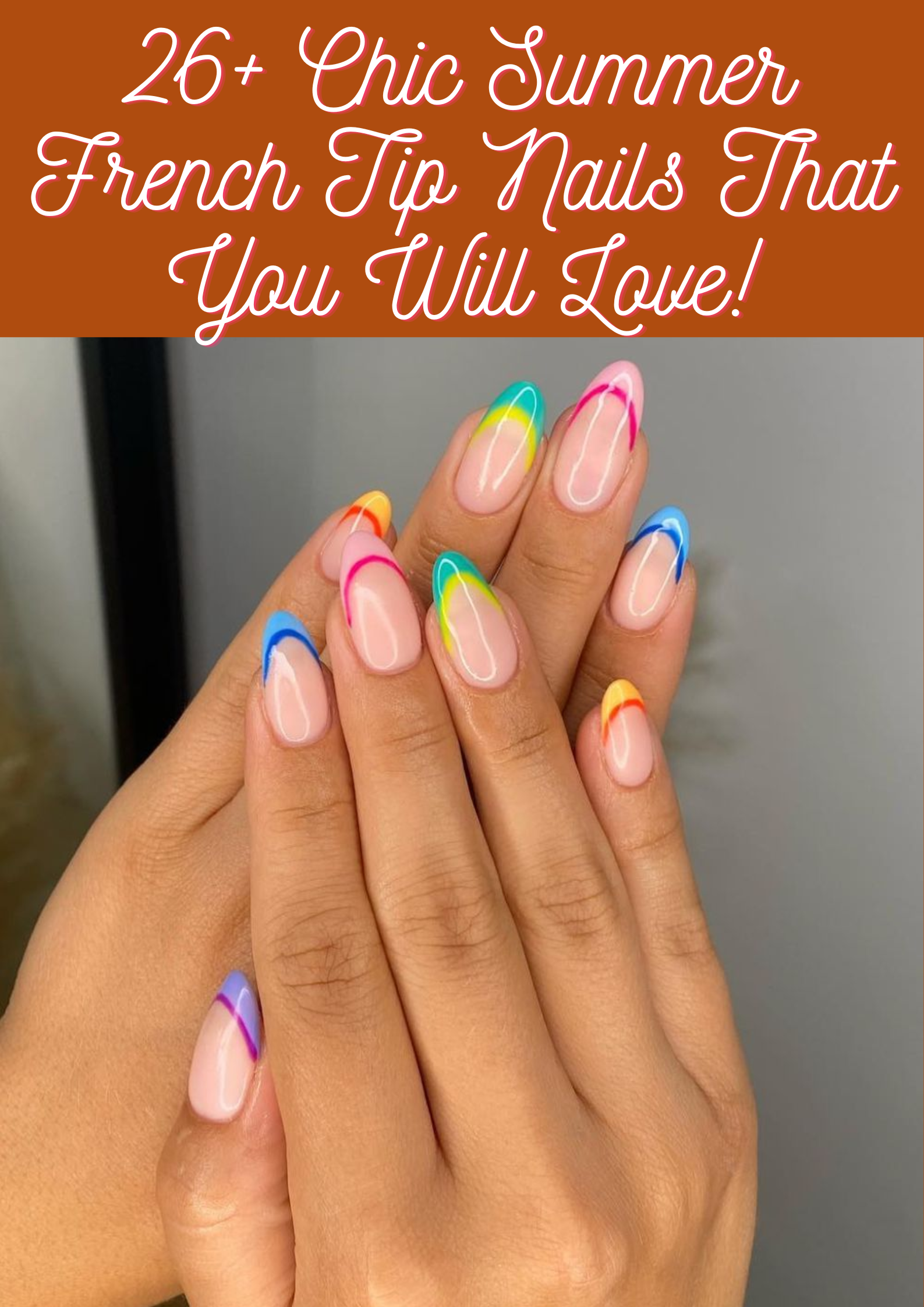 Summer French Tip Nails