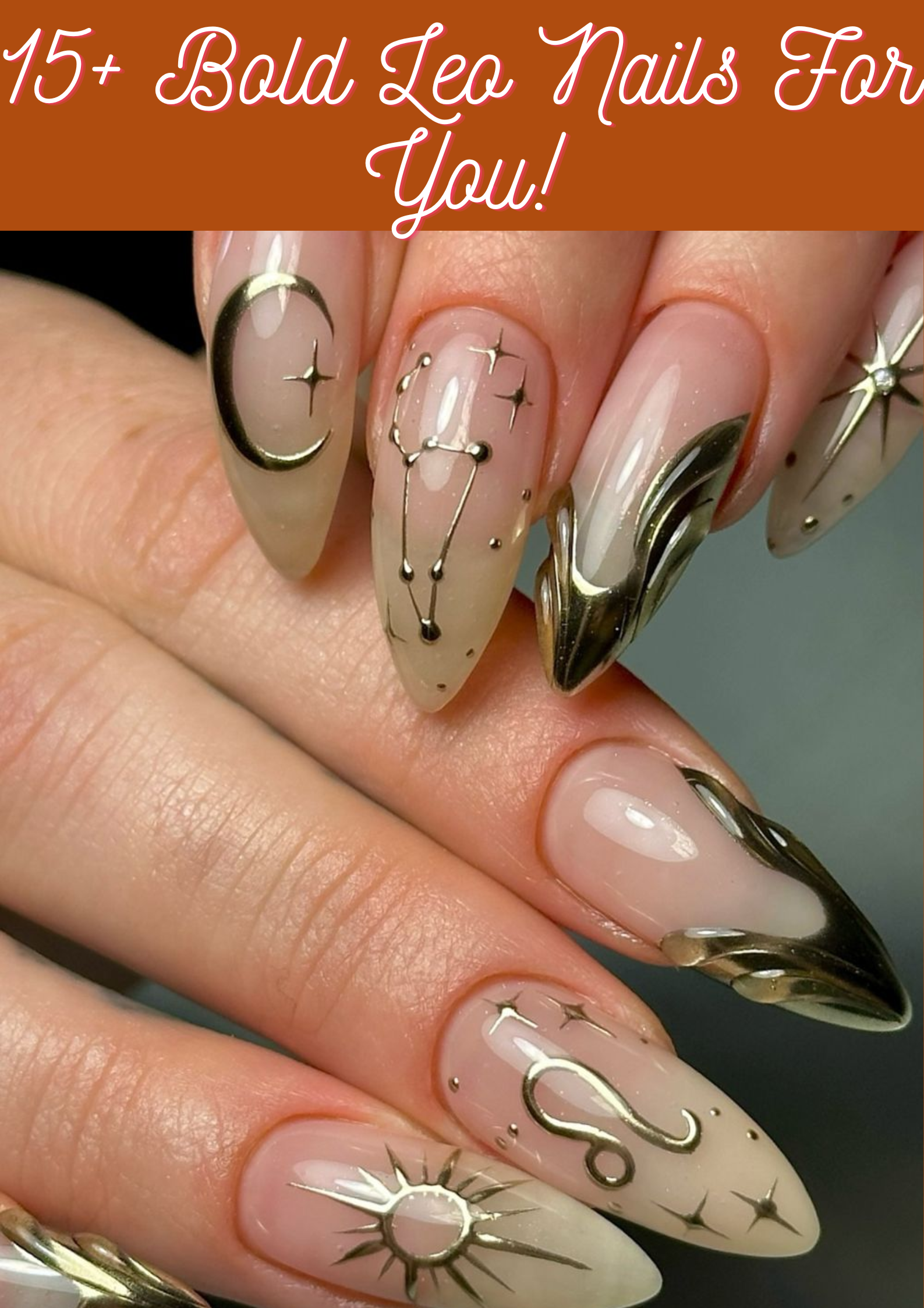 Bold Leo Nails