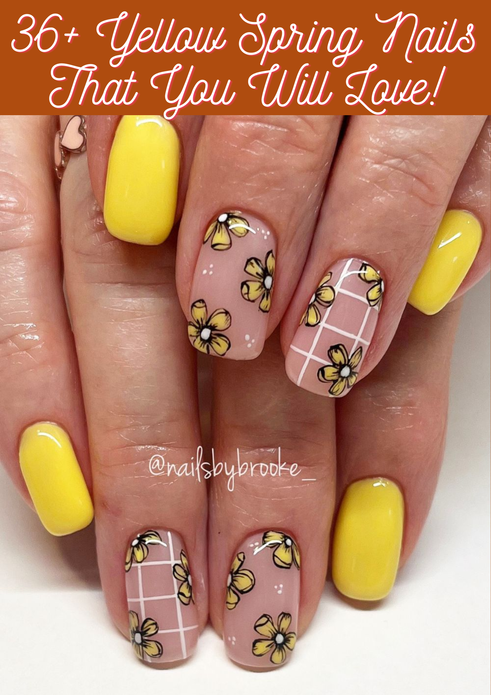 Yellow Spring Nails
