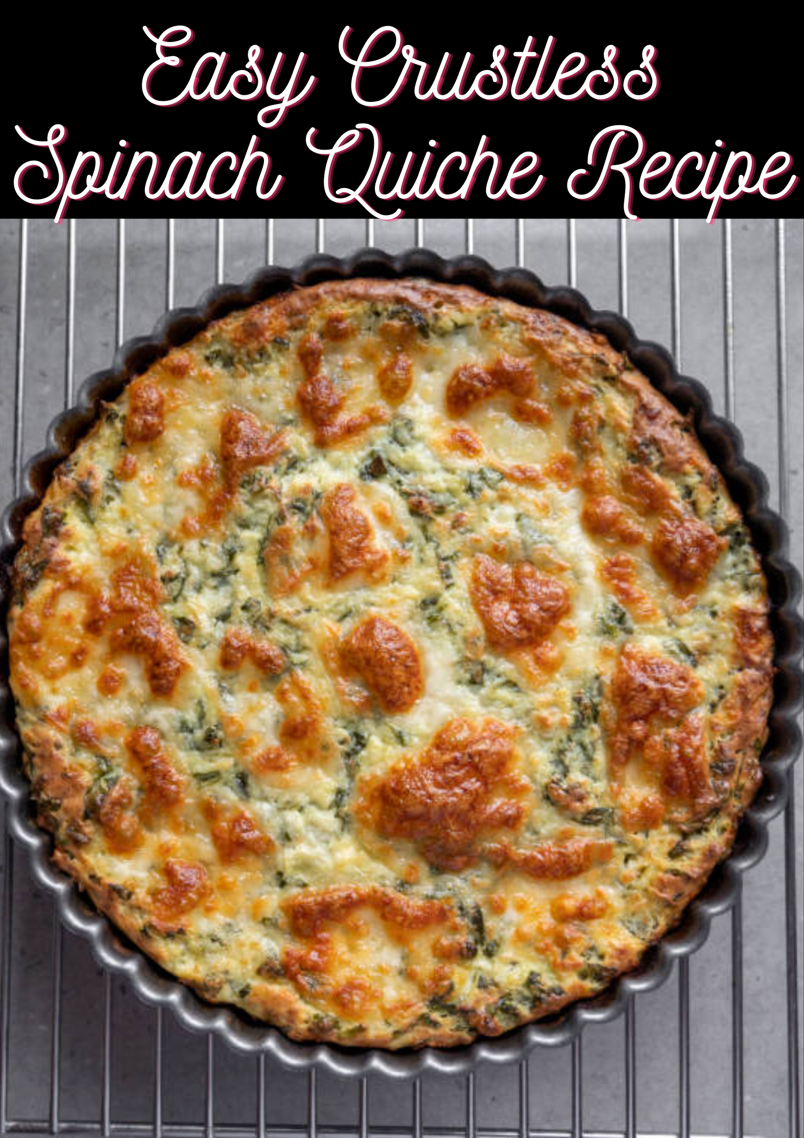 Crustless Spinach Quiche Recipe