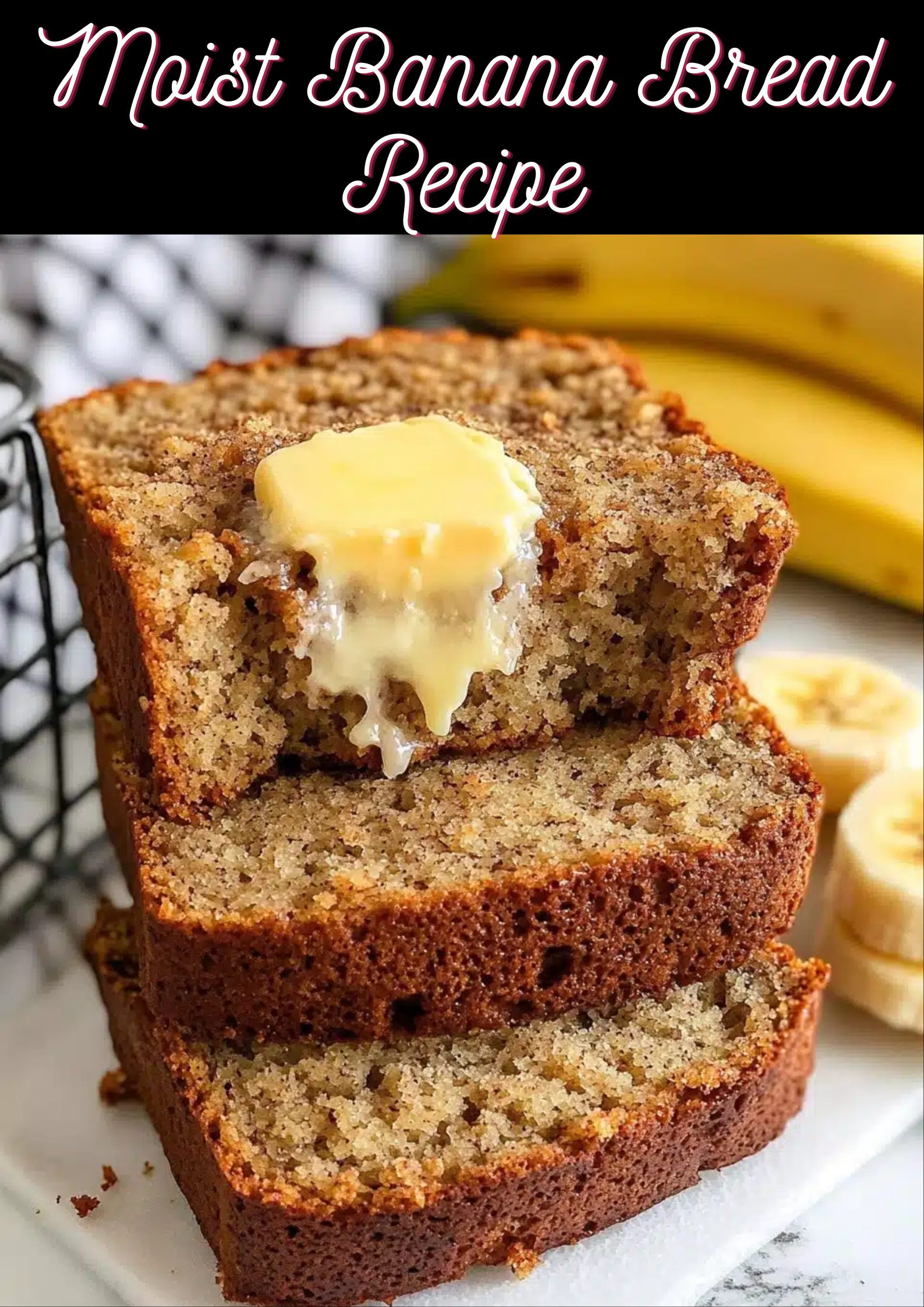 Moist Banana Bread Recipe