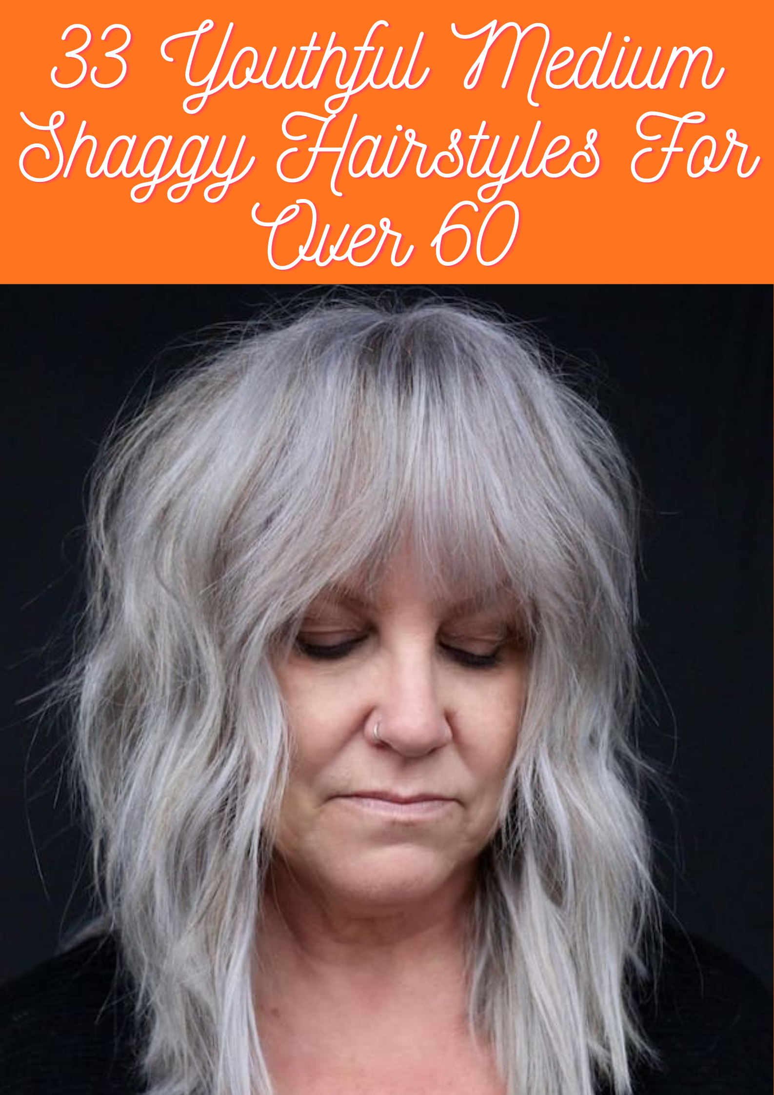 Medium Shaggy Hairstyles For Over 60