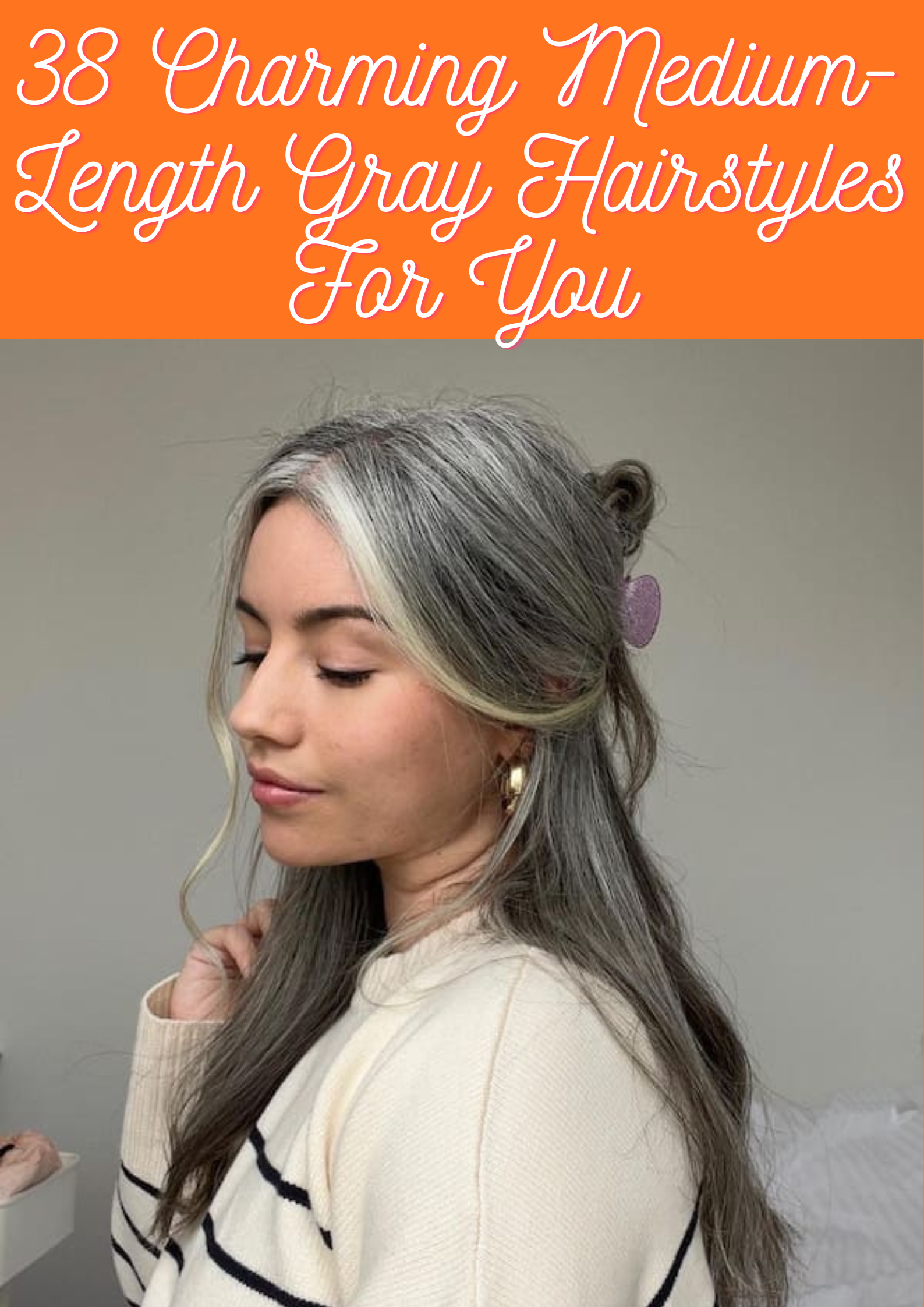 Medium-Length Gray Hairstyles