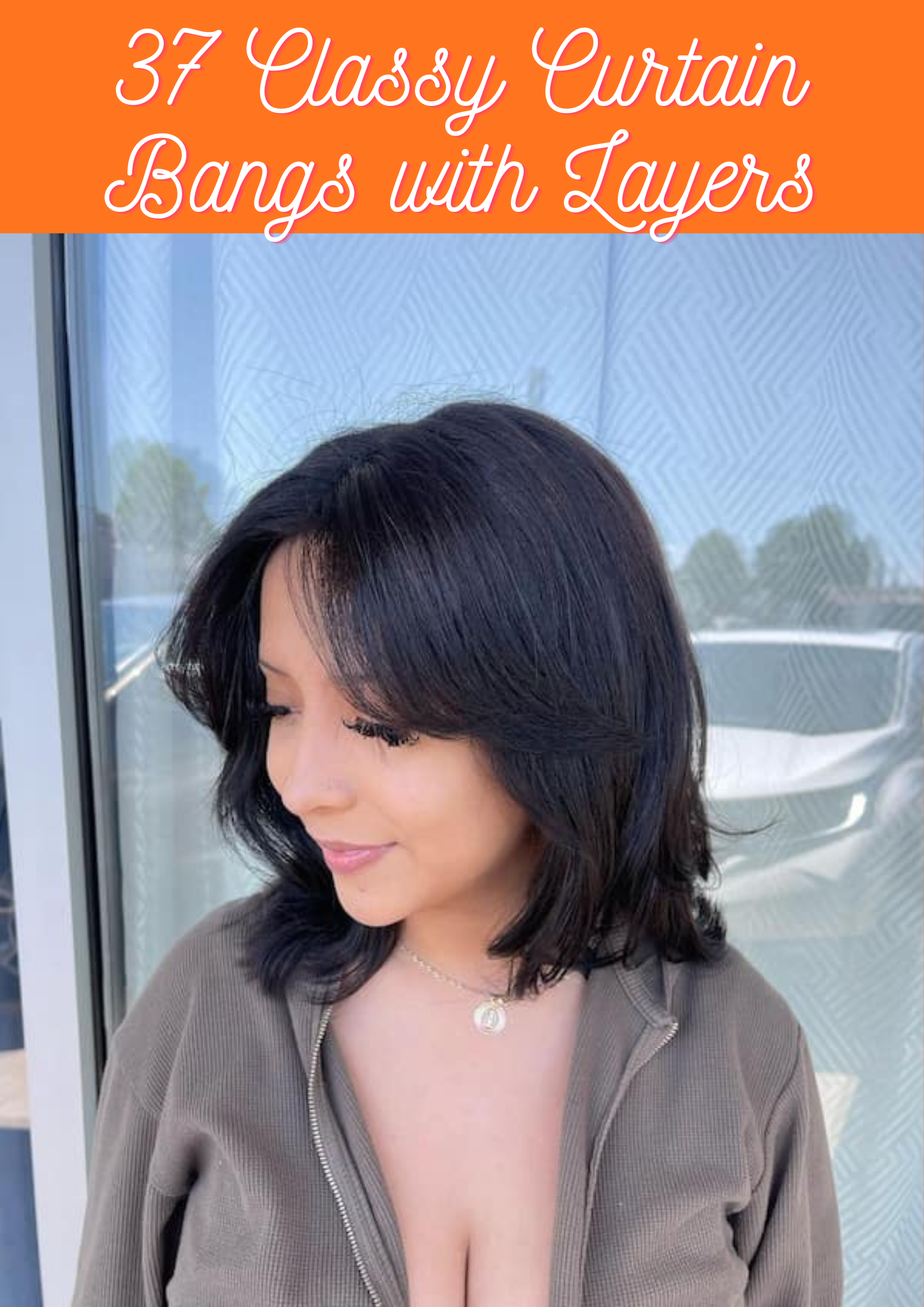 Curtain Bangs with Layers