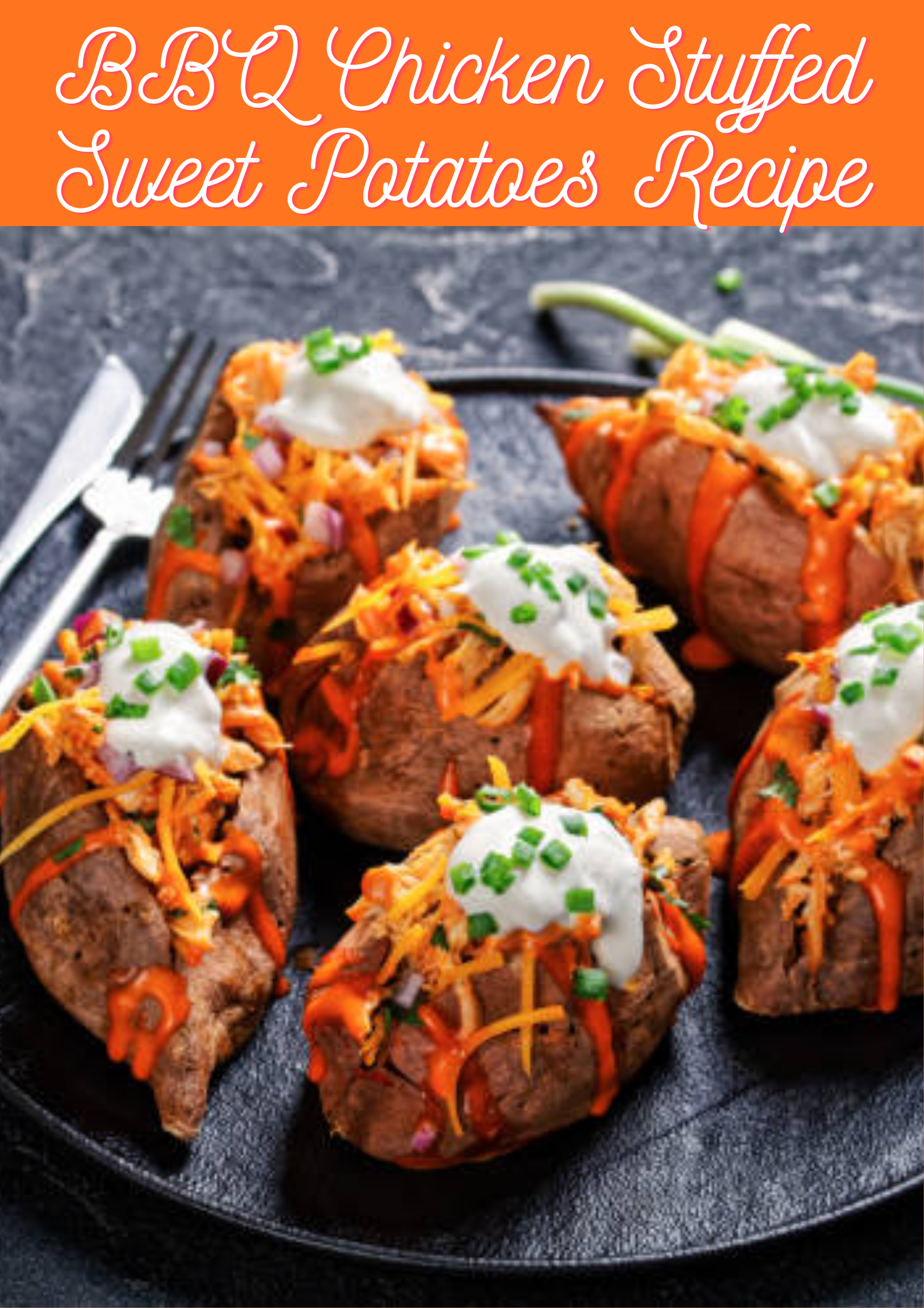 BBQ Chicken Stuffed Sweet Potatoes Recipe