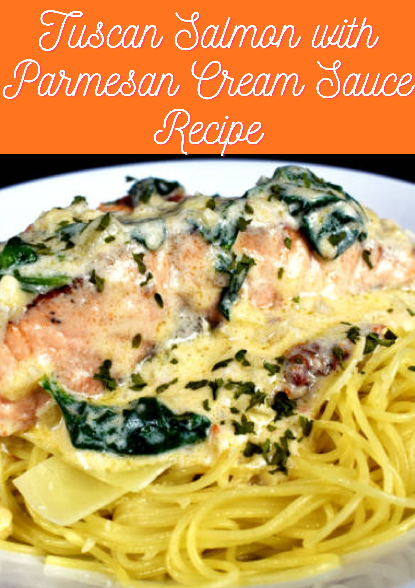 Salmon with Parmesan Cream Sauce Recipe