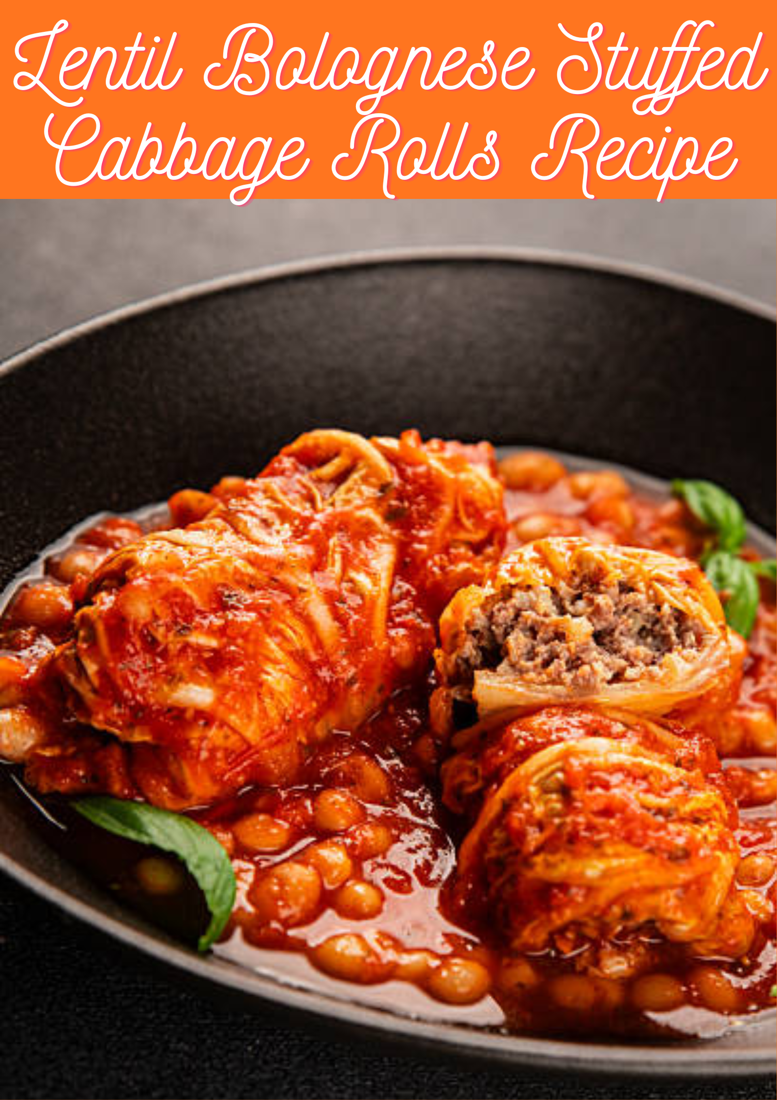 Lentil Bolognese Stuffed Cabbage Rolls Recipe