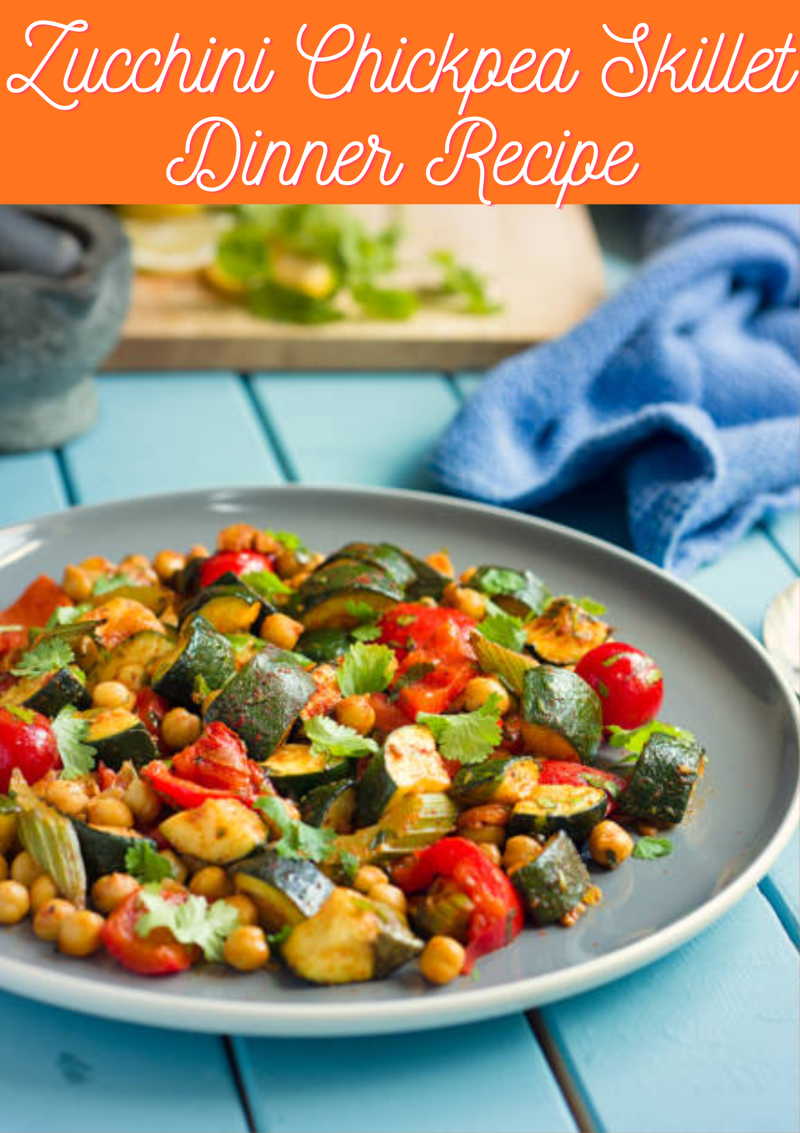 Zucchini Chickpea Skillet Dinner Recipe