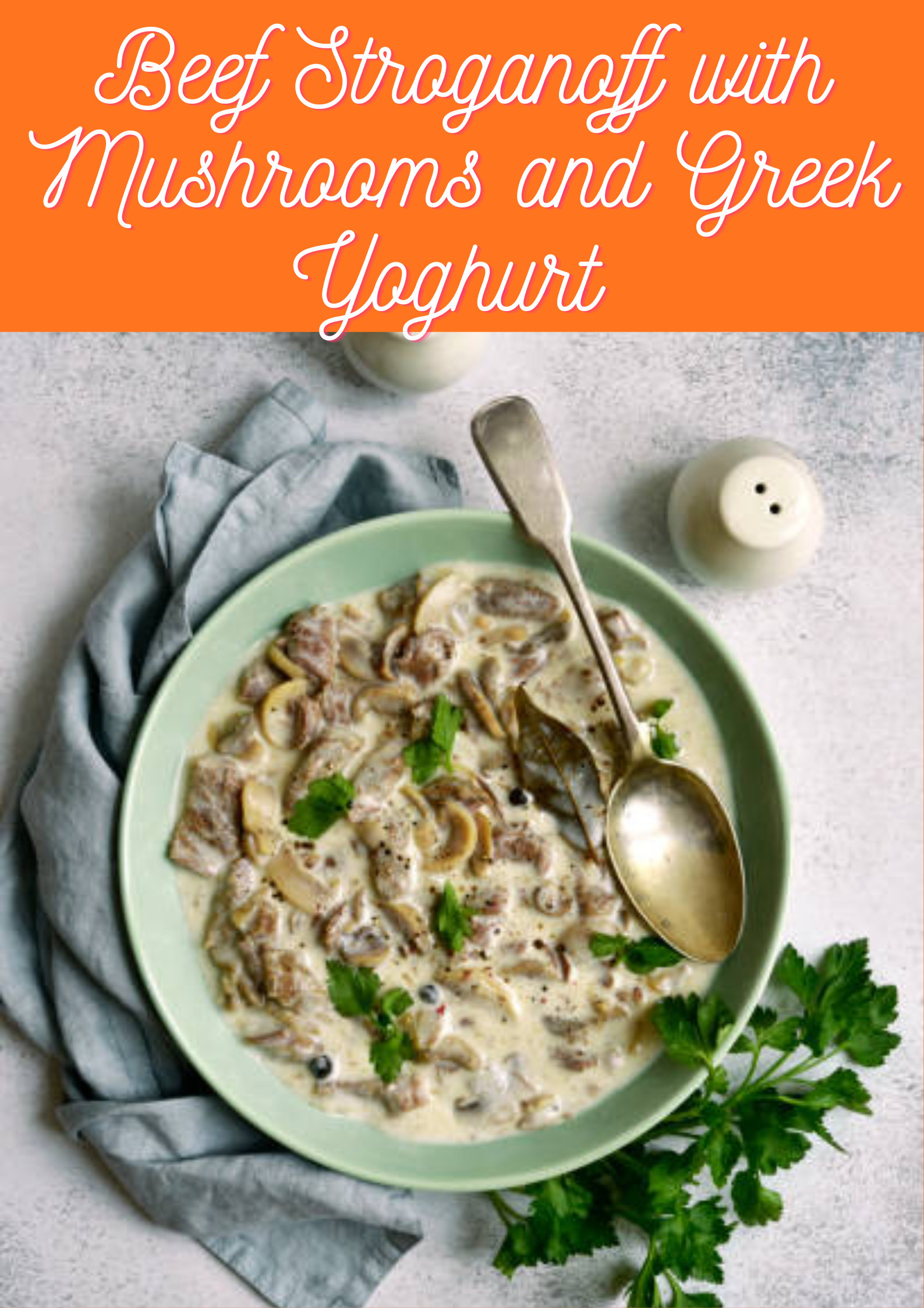 Beef Stroganoff with Mushrooms and Greek Yoghurt