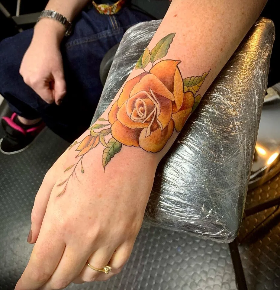 Flower Wrist Tattoo