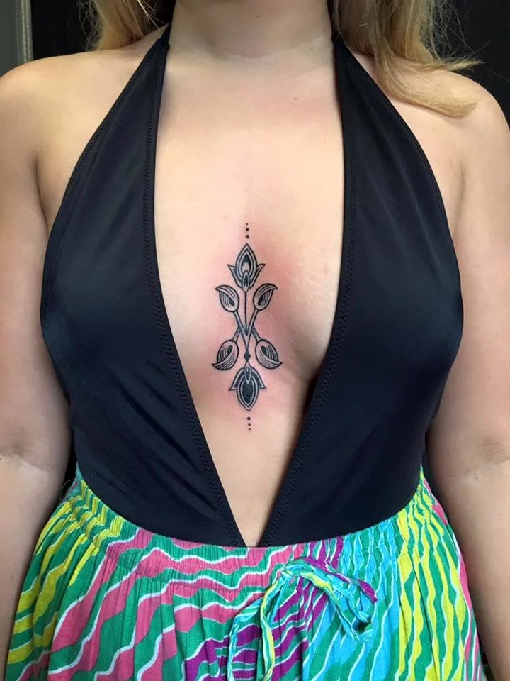 Sternum tattoos