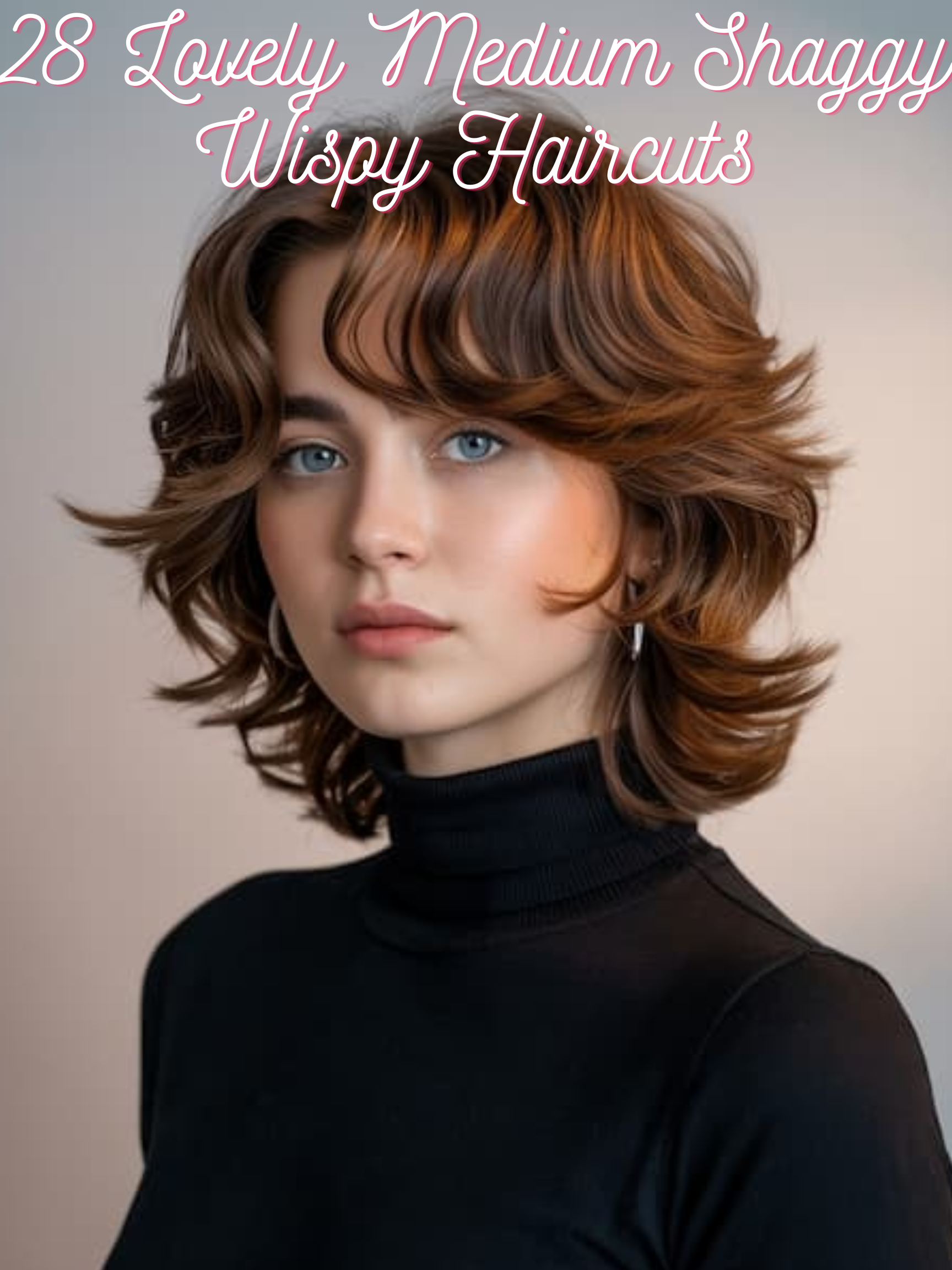 Medium Shaggy Wispy Haircuts
