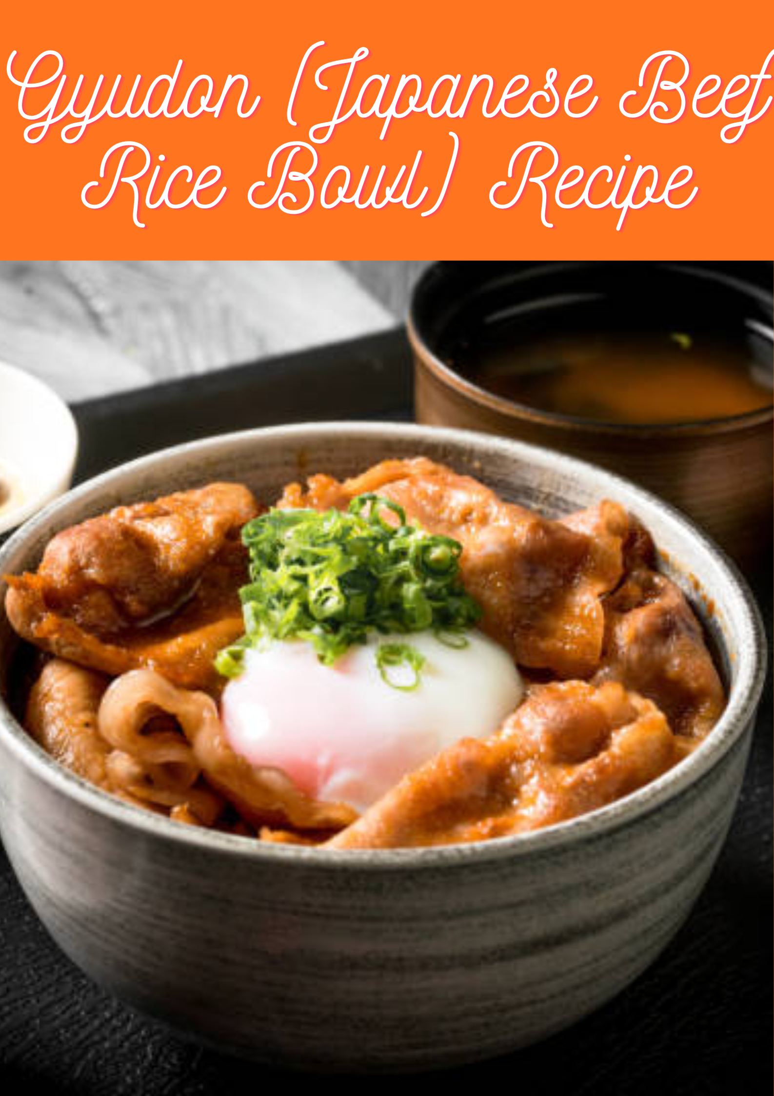 Gyudon (Japanese Beef Rice Bowl) Recipe